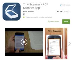 Free Phone App - Tiny Scanner - Easiest Way to Upload Student Assignments! 